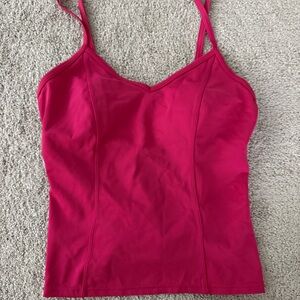 Merona hot pink Strappy Tankini swim Top